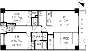 ラフィネ武蔵野の物件間取画像